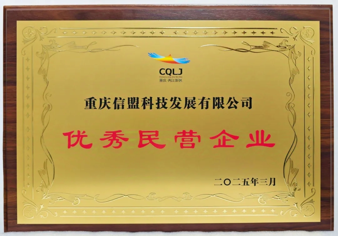 喜报！信盟科技荣获“两江新区优秀民营企业”称号
